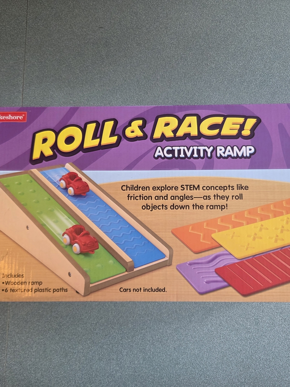 Roll & Race! Activity Ramp Toy – Purple Textured Ramp Set